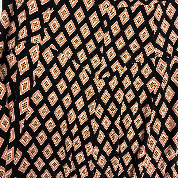 Maeve Anthropologie Madiana Knit Maxi Skirt Women Size XS Black Orange Diamond - Picture 5 of 11